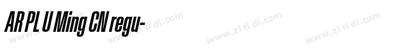 AR PL U Ming CN regu字体转换